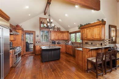 This classic mountain home is set low off Highlands Drive on Breckenridge Golf Club in Colorado - for sale on GolfHomes.com, golf home, golf lot