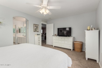 This 4BD/3BA model is a favorite for its downstairs bed/bath on Sundance Golf Club in Arizona - for sale on GolfHomes.com, golf home, golf lot