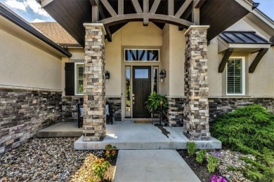 Exquisite Don Julian Reverse 1.5-Story with Golf Course Views in on Staley Farms Golf Club in Missouri - for sale on GolfHomes.com, golf home, golf lot