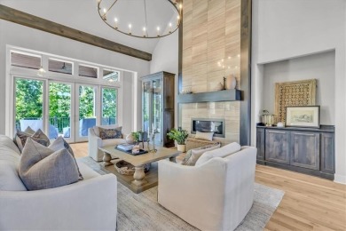 Exquisite Don Julian Reverse 1.5-Story with Golf Course Views in on Staley Farms Golf Club in Missouri - for sale on GolfHomes.com, golf home, golf lot