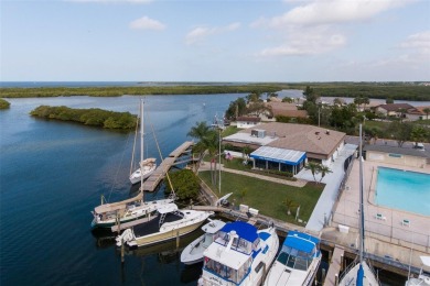 This is the one you've been waiting for -- 66 feet of waterfront on Gulf Harbors Golf Course in Florida - for sale on GolfHomes.com, golf home, golf lot