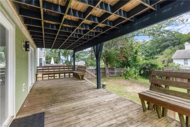 Unique 4BR/3.5BA home in Birdneck Lake adorned with front and on Red Wing Lake Golf Course in Virginia - for sale on GolfHomes.com, golf home, golf lot