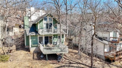 Discover this charming 2-bed/bath home in the scenic golf cart on The Oaks Golf Course in Missouri - for sale on GolfHomes.com, golf home, golf lot