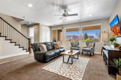 This stunning home is located in the highly sought-after on Entrada at Snow Canyon in Utah - for sale on GolfHomes.com, golf home, golf lot