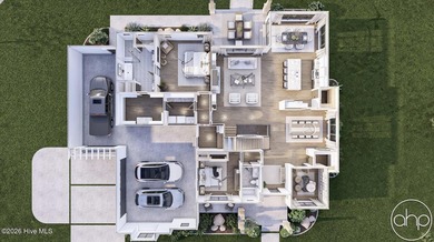 This is a to-be-built residence. Photos of Cottage Hill floor on River Landing Golf Course in North Carolina - for sale on GolfHomes.com, golf home, golf lot