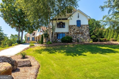 One of a kind custom home in River Forest. This home boasts curb on The Club River Forest in Georgia - for sale on GolfHomes.com, golf home, golf lot