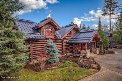 LUXURIOUS LOG HOME AT PRESTIGIOUS BLACK ROCK. Tucked on a serene on The Golf Club at Black Rock in Idaho - for sale on GolfHomes.com, golf home, golf lot