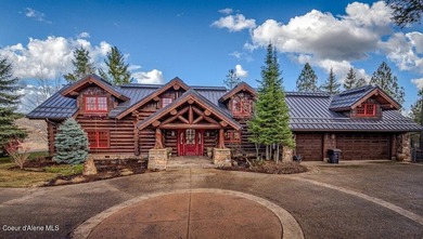 LUXURIOUS LOG HOME AT PRESTIGIOUS BLACK ROCK. Tucked on a serene on The Golf Club at Black Rock in Idaho - for sale on GolfHomes.com, golf home, golf lot