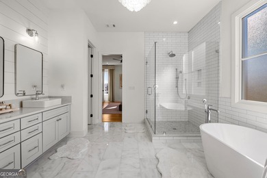 Experience elevated living in this better-than-new 2024 home on Canongate At Flat Creek Club in Georgia - for sale on GolfHomes.com, golf home, golf lot