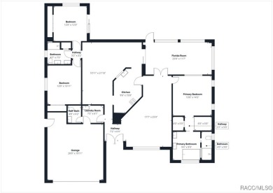 Discover this spacious 3/2.5/2 residence nestled on a cul-de-sac on Sugarmill Woods Golf and Country Club in Florida - for sale on GolfHomes.com, golf home, golf lot