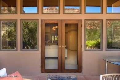 Open your private gated bridge to enter this beautiful oasis on Oakcreek Country Club in Arizona - for sale on GolfHomes.com, golf home, golf lot