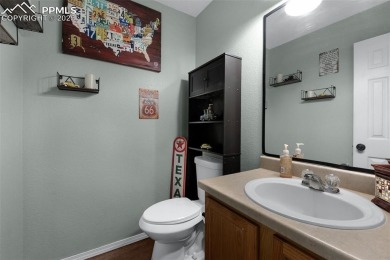 Discover this bright two-story home in the Woodmen Hills on Antler Creek Golf Course in Colorado - for sale on GolfHomes.com, golf home, golf lot