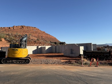 Experience elevated desert living in this remarkable custom home on Entrada at Snow Canyon in Utah - for sale on GolfHomes.com, golf home, golf lot