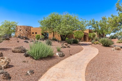 Located on prestigious Chaco Trail, this gorgeous and elegantly on Entrada at Snow Canyon in Utah - for sale on GolfHomes.com, golf home, golf lot