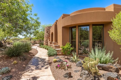 Located on prestigious Chaco Trail, this gorgeous and elegantly on Entrada at Snow Canyon in Utah - for sale on GolfHomes.com, golf home, golf lot