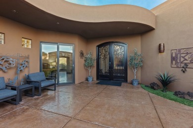Located on prestigious Chaco Trail, this gorgeous and elegantly on Entrada at Snow Canyon in Utah - for sale on GolfHomes.com, golf home, golf lot