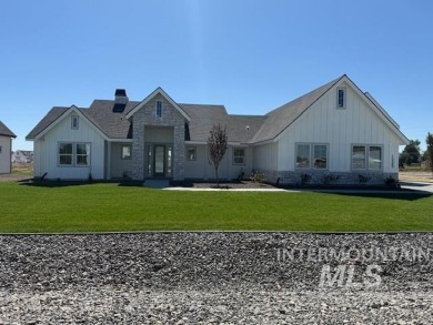 The Miller beautifully merges European elegance with the cozy on Purple Sage Golf Course in Idaho - for sale on GolfHomes.com, golf home, golf lot