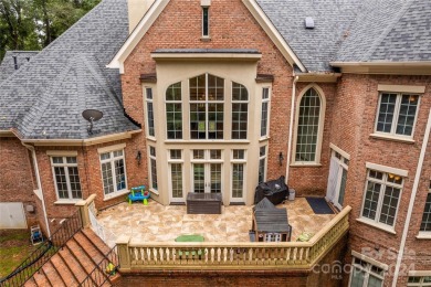 Stately all brick home w/breathtaking golf course views on Trump National Golf Club Charlotte in North Carolina - for sale on GolfHomes.com, golf home, golf lot