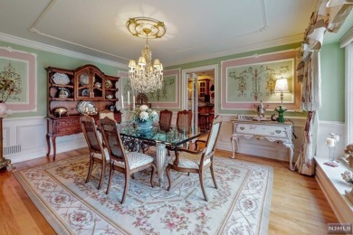 Georgian col. sits on a knoll overlooking Ramsey Golf/Club lake on Ramsey Golf and Country Club in New Jersey - for sale on GolfHomes.com, golf home, golf lot