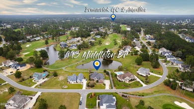 Incredible pond and golf course views await you in this 3 on Brunswick Plantation and Golf Resorts in North Carolina - for sale on GolfHomes.com, golf home, golf lot