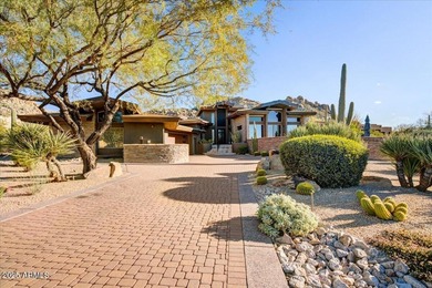 Contemporary, Frank Lloyd Wright-inspired single-level home on The Estancia Club in Arizona - for sale on GolfHomes.com, golf home, golf lot