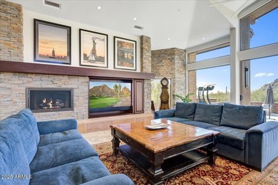 Contemporary, Frank Lloyd Wright-inspired single-level home on The Estancia Club in Arizona - for sale on GolfHomes.com, golf home, golf lot