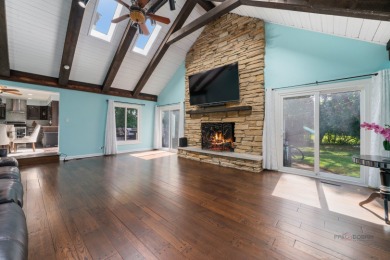 Welcome to this exceptional 5-bedroom, 4.1-bathroom residence on Hillcrest Country Club in Illinois - for sale on GolfHomes.com, golf home, golf lot
