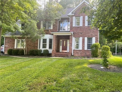 Stunning all brick custom home on wooded lot in beautiful golf on Foxcliff Golf Club in Indiana - for sale on GolfHomes.com, golf home, golf lot