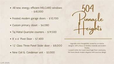 Nestled in guard-gated Eagle Rock community, this stunning home on TPC Las Vegas in Nevada - for sale on GolfHomes.com, golf home, golf lot