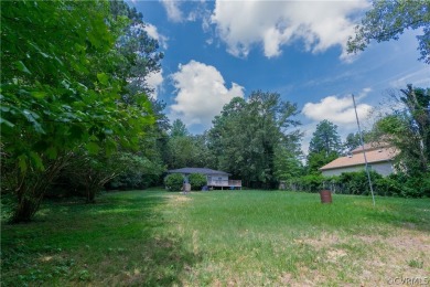 Nice one-story waterfront cottage.  Lake Caroline is on Pendleton Golf Club in Virginia - for sale on GolfHomes.com, golf home, golf lot