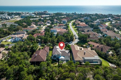 Welcome to 369 Sea Winds Drive, a Mediterranean-style oasis in on Santa Rosa Golf and Beach Club in Florida - for sale on GolfHomes.com, golf home, golf lot