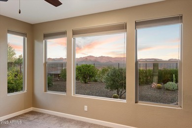 Set on an elevated premium lot capturing sweeping views of Four on Vista Verde Golf Course in Arizona - for sale on GolfHomes.com, golf home, golf lot