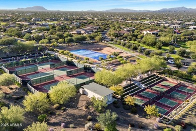 Set on an elevated premium lot capturing sweeping views of Four on Vista Verde Golf Course in Arizona - for sale on GolfHomes.com, golf home, golf lot