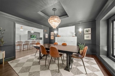 Welcome to this stunning 1.5-story Tudor-style home nestled on on Leawood South Country Club in Kansas - for sale on GolfHomes.com, golf home, golf lot