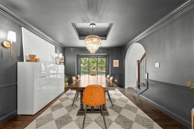 Welcome to this stunning 1.5-story Tudor-style home nestled on on Leawood South Country Club in Kansas - for sale on GolfHomes.com, golf home, golf lot