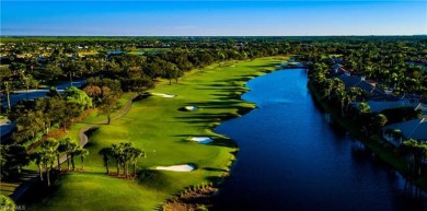 Unique home with breathtaking 180 degree panoramic lake & golf on Shadow Wood Country Club in Florida - for sale on GolfHomes.com, golf home, golf lot