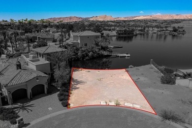 This remarkable .12 acre waterfront parcel is facing glistening on South Shore At Lake Las Vegas in Nevada - for sale on GolfHomes.com, golf home, golf lot