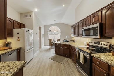 Updated 2BR, 2.5BA expanded Palacia model close to the clubhouse on Oakwood Golf Club  in Arizona - for sale on GolfHomes.com, golf home, golf lot