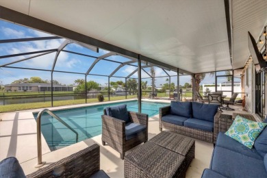 NEW OVERSIZED pool cage just installed in this fully fenced in 3 on Rotonda Golf and Country Club The Hills Course in Florida - for sale on GolfHomes.com, golf home, golf lot