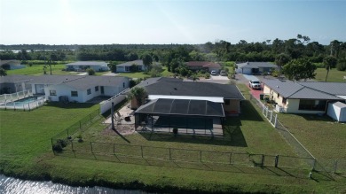 NEW OVERSIZED pool cage just installed in this fully fenced in 3 on Rotonda Golf and Country Club The Hills Course in Florida - for sale on GolfHomes.com, golf home, golf lot