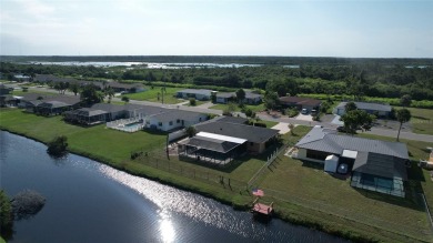 NEW OVERSIZED pool cage just installed in this fully fenced in 3 on Rotonda Golf and Country Club The Hills Course in Florida - for sale on GolfHomes.com, golf home, golf lot