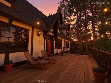 Nestled beneath towering pine trees, this charming 3-bedroom on Lake Arrowhead Country Club in California - for sale on GolfHomes.com, golf home, golf lot