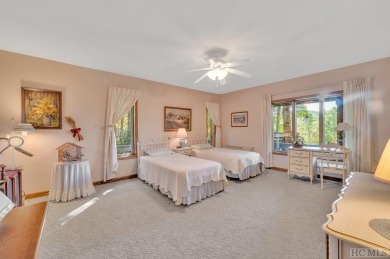 Remarkable golf course and mountain views from this immaculately on Lake Toxaway Country Club in North Carolina - for sale on GolfHomes.com, golf home, golf lot