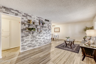 Welcome to this charming 2-bedroom, 2-bath home in Sun City on PalmBrook Country Club in Arizona - for sale on GolfHomes.com, golf home, golf lot