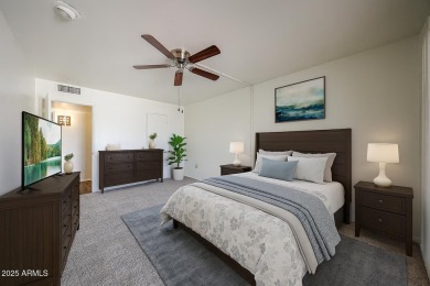 Mid-Century 2BR/1BA townhome in the heart of Sun City on Sun City Lakes West and East in Arizona - for sale on GolfHomes.com, golf home, golf lot