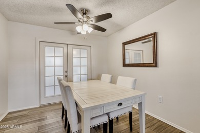 Welcome to this charming 2-bedroom, 2-bath home in Sun City on PalmBrook Country Club in Arizona - for sale on GolfHomes.com, golf home, golf lot