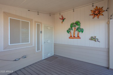 ON LEASED LAND:  Step into this nearly new 2022 Cavco on Sun City Riverview Golf Course in Arizona - for sale on GolfHomes.com, golf home, golf lot