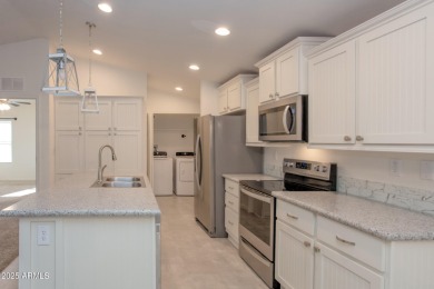 ON LEASED LAND:  Step into this nearly new 2022 Cavco on Sun City Riverview Golf Course in Arizona - for sale on GolfHomes.com, golf home, golf lot