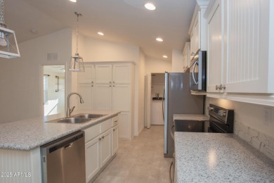 ON LEASED LAND:  Step into this nearly new 2022 Cavco on Sun City Riverview Golf Course in Arizona - for sale on GolfHomes.com, golf home, golf lot