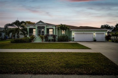 Absolutely stunning three-bedroom, two-bath, PLUS OFFICE on Apollo Beach Golf and Sea Club in Florida - for sale on GolfHomes.com, golf home, golf lot